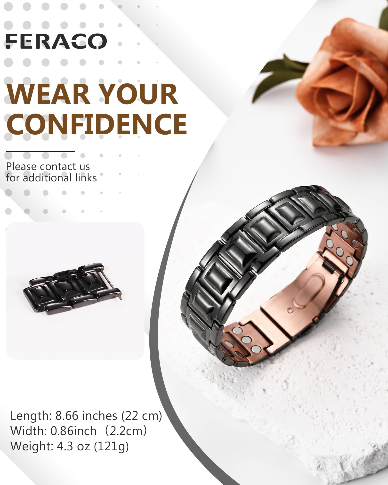 Feraco bracelet-ajustable-outil-retrait-liens: ajustement rapide et précis.