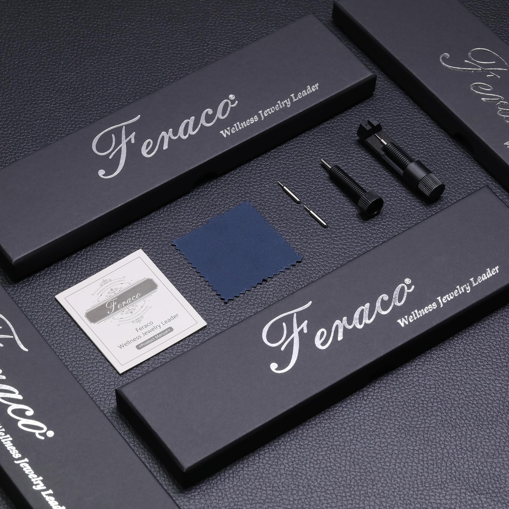 Cadeau élégant Feraco, bracelet magnétique pour homme.