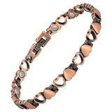 Feraco bracelet-cheville cuivre cœur, allure élégante et polyvalente.