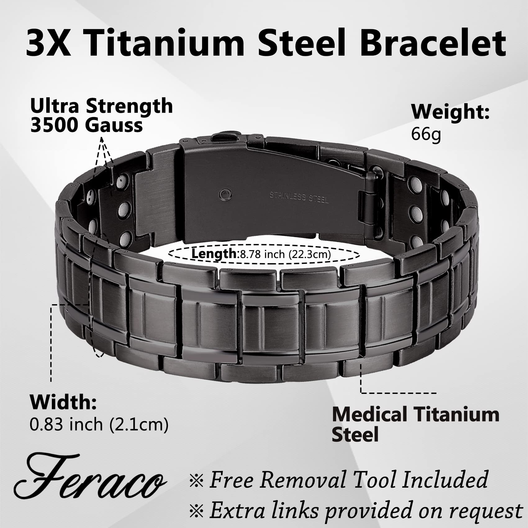 Feraco bracelet livré dans un élégant coffret cadeau