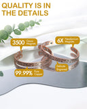 Feraco bracelet ajustable, ouverture pratique pour tous les poignets.