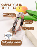 Feraco bracelet cuivre avec cristaux autrichiens brillants pour un éclat remarquable.