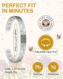Ouverture réglable du bracelet Feraco, ajustement facile pour tous les poignets.