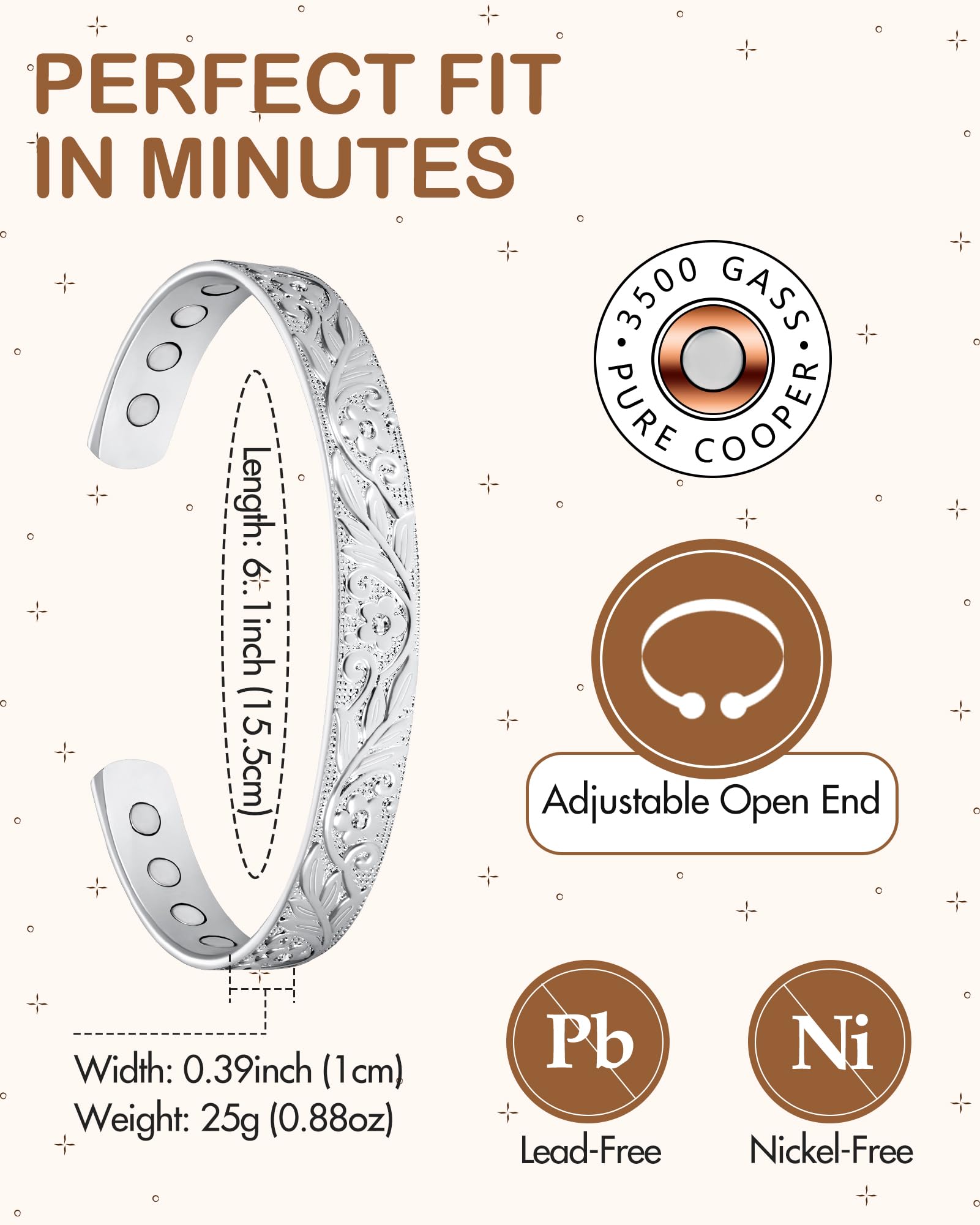 Feraco: bracelet durable pour une usure fiable.