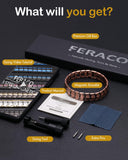 Feraco bracelet cuivre homme, gros plan sur les détails du cuivre.
