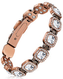Feraco bracelet cuivre magnétique 3800 gauss sur le poignet, allure élégante et durable.