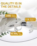 Feraco bracelet cuivre reglable ouvert, ajustement facile à votre poignet.