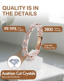 Feraco bracelet avec cristaux autrichiens – cristaux-autrichiens, brillance qui capte la lumière.