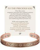 Feraco bracelet cuivre avec 12 aimants néodyme, style raffiné au quotidien.