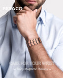 Feraco bracelet Cuivre 3x-force – gros plan des aimants 57, 3800 Gauss