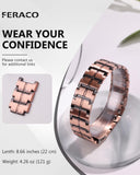 Feraco bracelet Cuivre 3x-force – premier plan des aimants, 57 éléments