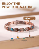 Feraco bracelet cuivre avec aimants 3800 gauss, design moderne