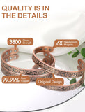 Feraco bracelet cuivre aimants neodymes, magnétique puissant pour un effet potentiellement apaisant.
