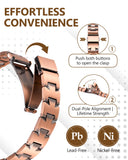 Outil de réglage inclus pour ajuster facilement le bracelet Feraco cuivre.