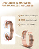 Feraco bracelet cuivre ajustable avec ouverture facile pour tous les poignets.