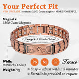 Feraco bracelet cuivre détail motif aigle: finitions polies pour un look chic.