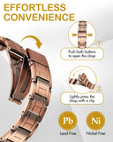 Feraco bracelet-cuivre-finition-brillante : fini chaleureux et durable.