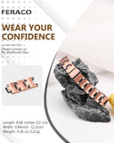 Finition cuivre mat du bracelet Feraco pour un rendu premium durable.