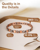 Feraco bracelet cuivre héliotrope turquoise – pierre naturelle, touche bohème et énergie naturelle.