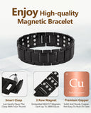 Feraco bracelet cuivre pour homme noir — poids 121 g et longueur 22 cm.
