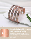 Feraco bracelet cuivre hypoallergénique sans nickel pour peaux sensibles.