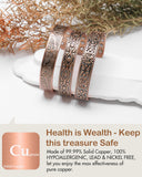 Feraco bracelet cuivre hypoallergenique sans plomb et sans nickel, peau sensible.