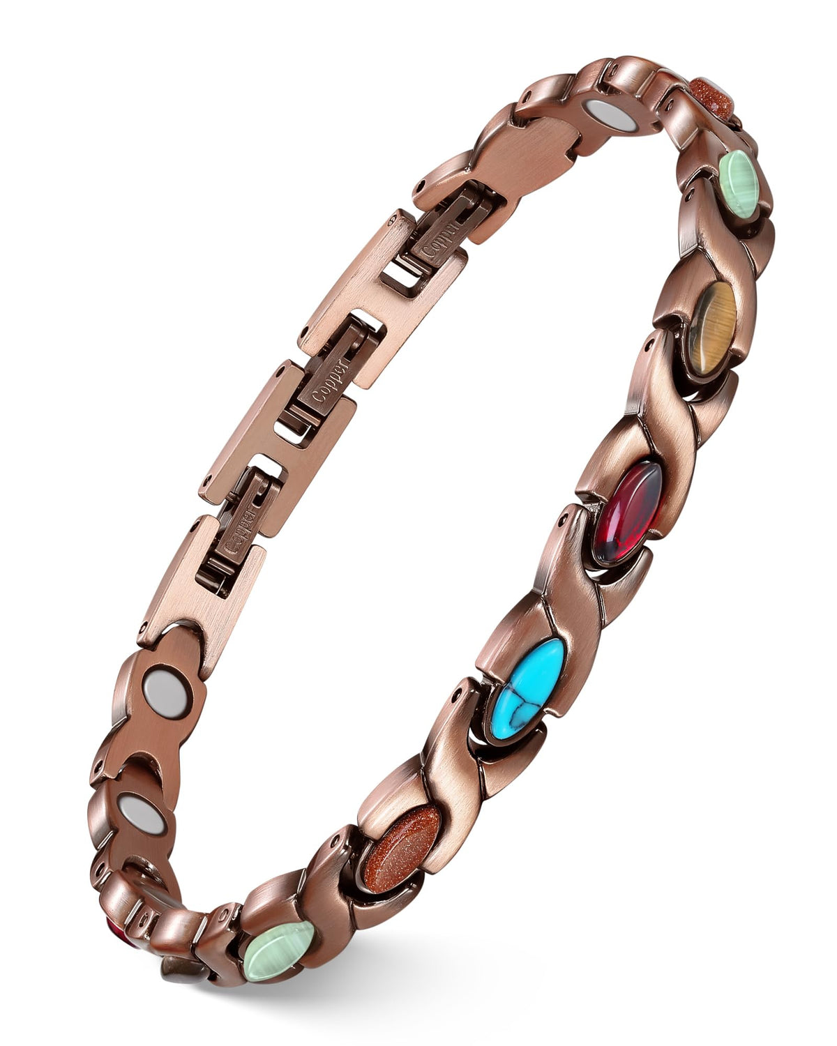 Feraco bracelet cuivre infini, design élégant pour le poignet.