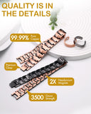 Feraco bracelet cuivre magnétique, design élégant pour homme actif.