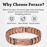 Feraco bracelet cuivre poids 51 g: robuste et agréable au quotidien.
