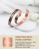 Feraco bracelet cuivre pur 99,99%, sans plomb ni nickel, confort