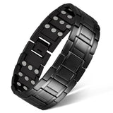 Feraco bracelet cuivre pur avec aimants noir, confort quotidien et style affirmé.