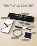 Feraco bracelet cuivre pur, poids léger pour un port confortable.