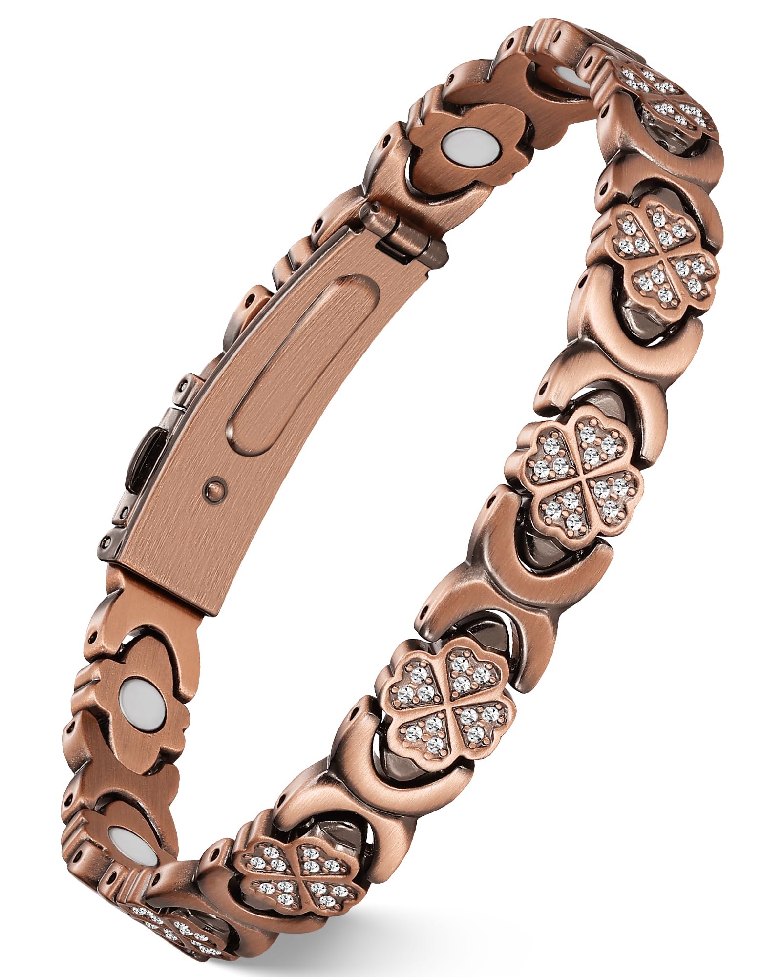 Feraco bracelet cuivre pur pour femmes, design élégant pour un usage quotidien.