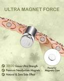 Feraco bracelet cuivre pur fermeture pliable : enfiler et ajuster sans effort