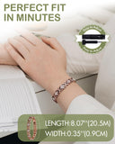 Feraco bracelet cuivre pur hypoallergenique, sans nickel et sans plomb.