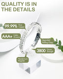Bracelet Feraco cuivre pur avec zircone cubique scintillante pour un éclat raffiné.