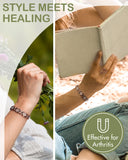 Feraco bracelet-cuivre avec zircon cubique, éclat élégant.