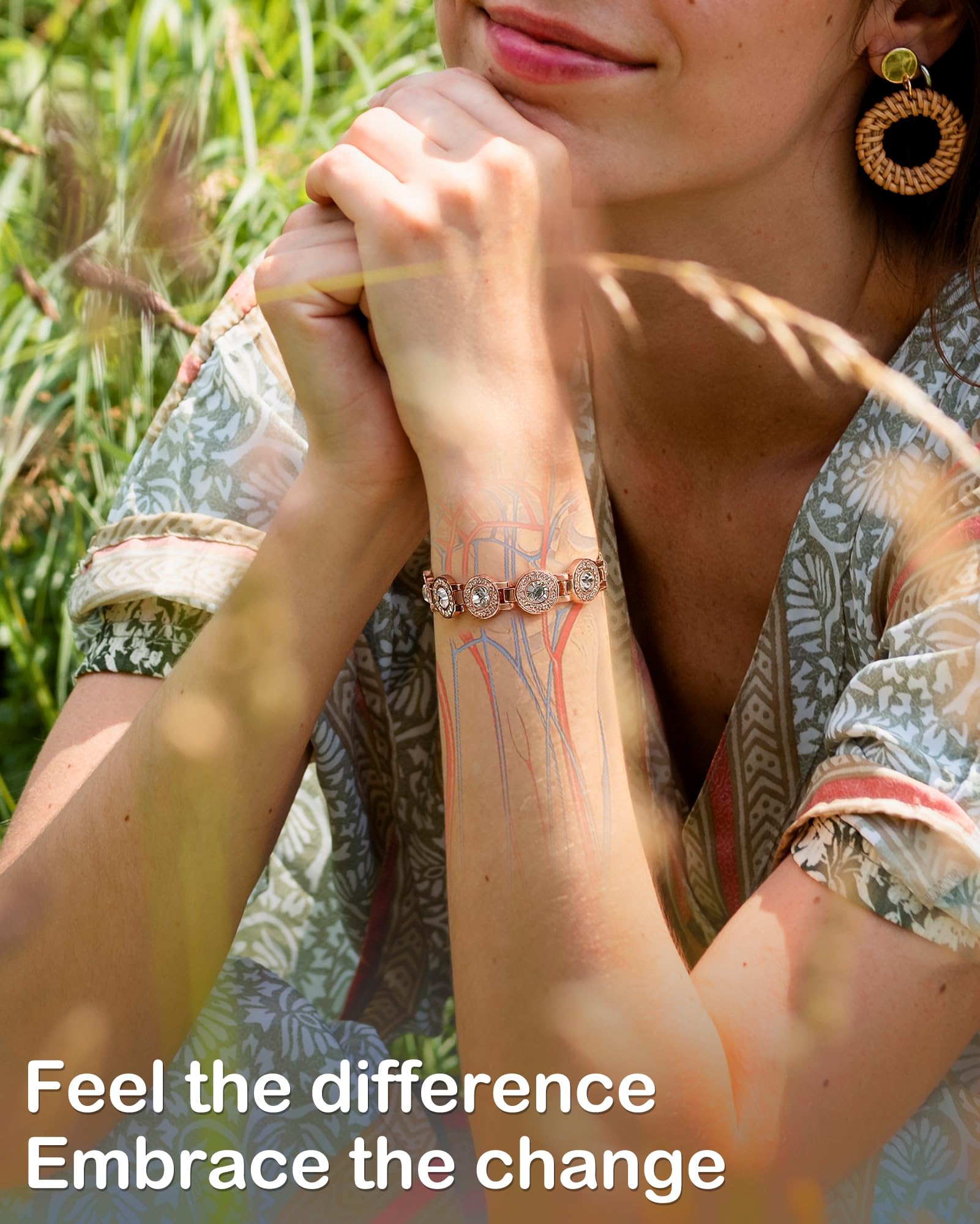 Feraco bracelet avec fermeture pliante – fermeture-pliante, enfiler et sécuriser facilement.