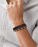 Feraco bracelet finition polie et détail croix, touche élégante pour n'importe quelle tenue.