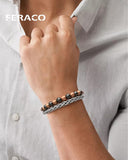 Feraco bracelet hematite perles, allure chic et discrète pour toutes occasions