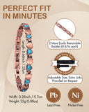 Feraco bracelet infini cœur, motif élégant sur le poignet.