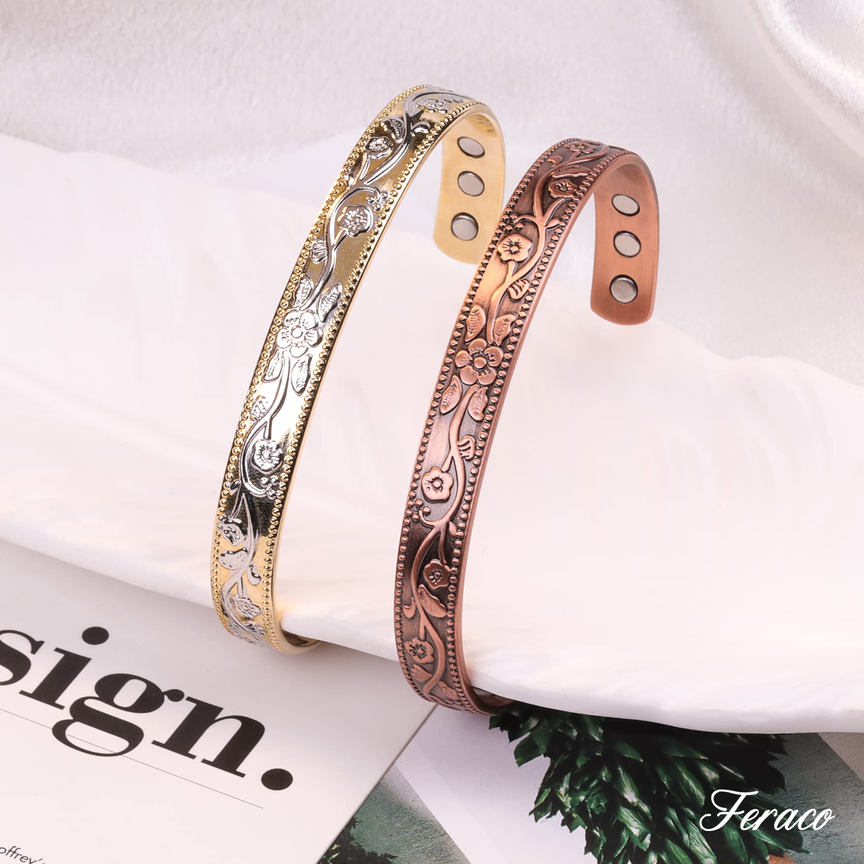 Feraco bracelet léger et confortable – porté quotidien sans gêne.