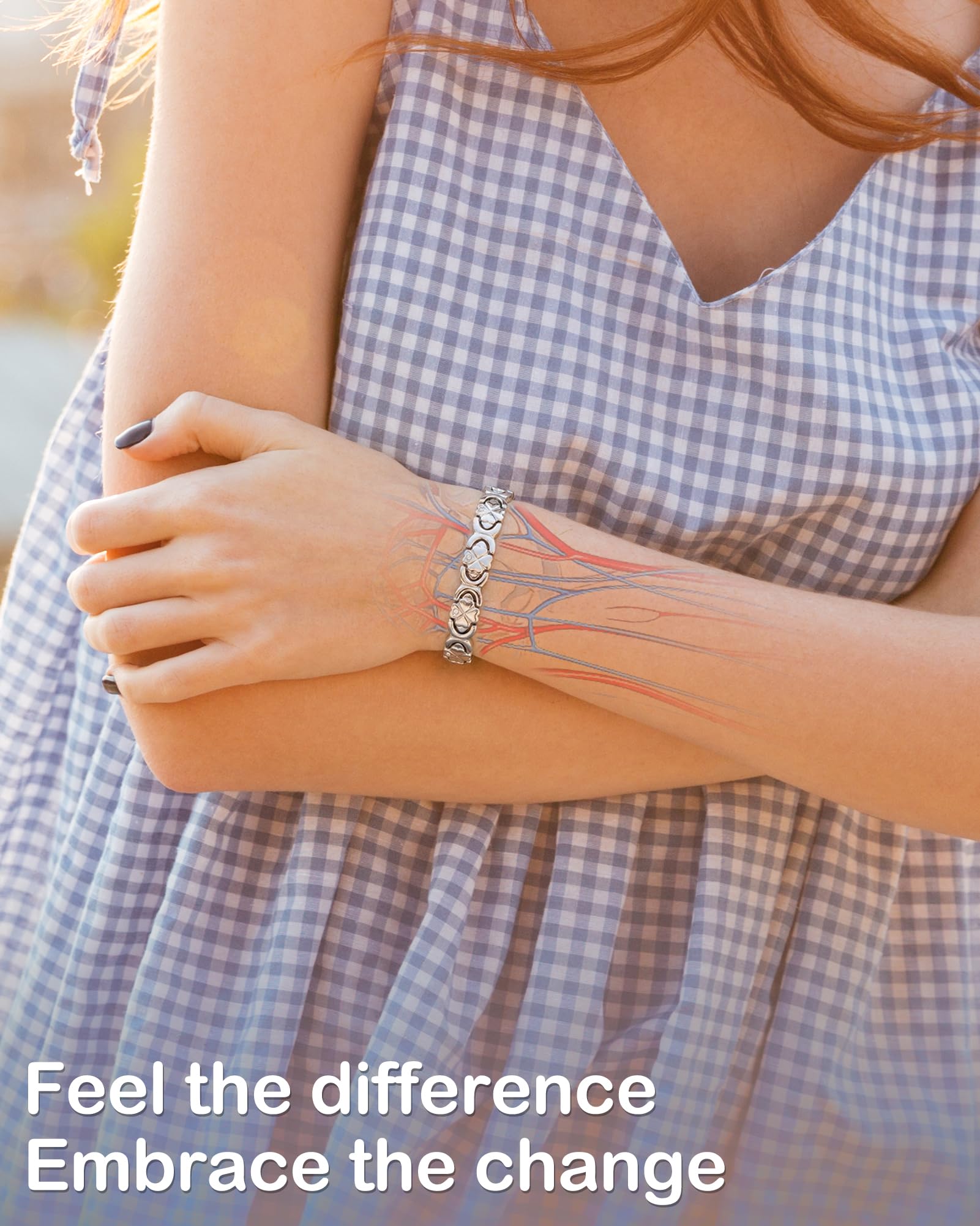Bracelet Feraco avec aimants 3800 Gauss pour un look dynamique