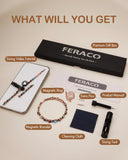 Feraco bracelet magnétique 3800 gauss : soutien discret au quotidien.