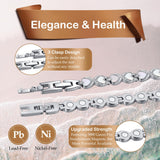 Feraco bracelet magnétique en acier chirurgical, résistant et hypoallergénique.