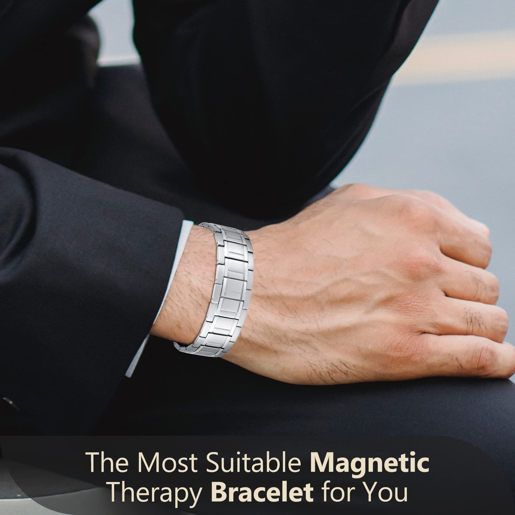 Feraco bracelet magnétique ajustable en 5 minutes grâce à l'outil fourni.