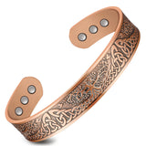 Feraco bracelet magnétique en cuivre avec 6 aimants, allure sportive et durable