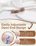 Longueur du bracelet Feraco de 17,5 cm pour la plupart des poignets.