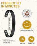 Feraco bracelet magnétique cuivre noir, entretien facile avec chiffon doux.