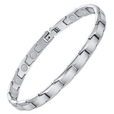 Feraco bracelet magnétique pour femme en argent, détail élégant
